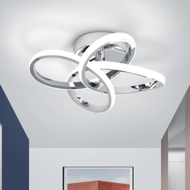 CANEOE Modern Ceiling Light Fixture,Small Led Hallway Light Fixtures Ceiling Lamp,Creative Close to Ceiling Lighting for Hallway Bedroom Bathroom Balcony Stair Light Fixtures Ceiling Mount