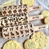 Embossing rolling pin cat set of 3 children's rolling pin