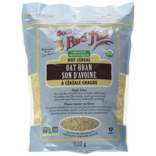 Bob's Red Mill Organic Oat Bran Cereal, 510 Grams