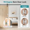 StickNGo Heavy Duty 90 Degree Barn Door Lock, Zinc Alloy
