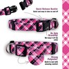 Plaid Dog Collar | Red Lumberjack, Pink, Pastel, Blue |