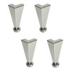 Herrajes Guerrero Pata Para Muebles Salas 15 Cm Paquete De