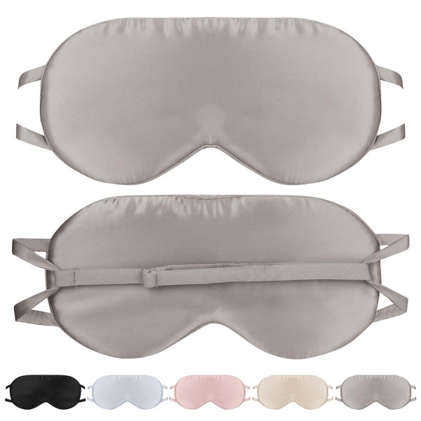 SILKTALE Natural Silk Sleep Mask Light Blocking for Side Sleepers