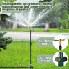 Funnymoom 2 Pack 3-arm Rotating Telescoping Sprinkler 360 Degree Swivel