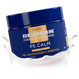 DERMAN Cuidados Intensivos PS Calm, Crema Corporal Dermatológica 300 g para Piel Deshidratada, Agrietada, con Descamación o para Piel de Personas con Psoriasis, con Urea-D 10%, Avena Coloidal y Ácido Salicílico, Hidratación Hasta 48 h