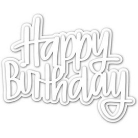 Happy Birthday Metal Cutting Dies, Scrapbooking DIY Photo Album Paper Craft Dies Birthday Die Cuts Crafts Cards Cuts Die Cuts for Card Making Stencils Word Embossing Tool