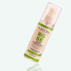 Purdora Rose Water Face Mist with Aloe Vera Alcohol Free 4.05oz