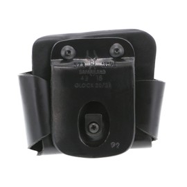 Safariland 573 Glock 20 21 Open Top Paddle Magazine Pouch with Handcuff Case (STX Plain Black, Left Hand)