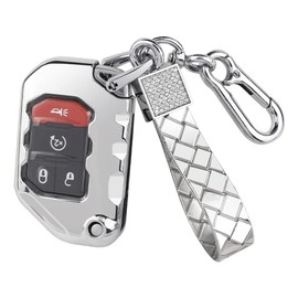 1797 Compatible Steering Wheel Emblem Logo for Jeep Bling Accessories Cherokee Grand Cherokee Compass Interior Parts Cover Decals Stickers Decorations Men Crystal Zinc Cute Silver