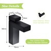 UFURMATE Glass Clamp 2 Pack Black Adjustable Wood/Glass Shelf Brackets
