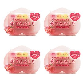 Pelican Soap Koisuru Butt Hip Care Soap, 2.8 oz (80 g) x 4 Pieces