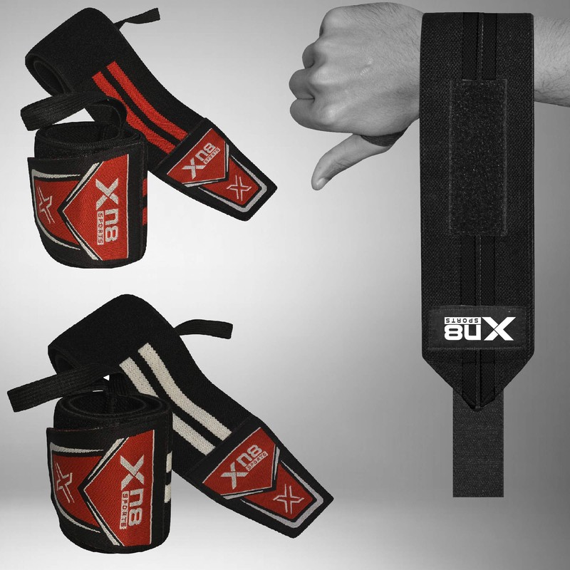 XN8 Wrist Support Wraps with Thumb Loop, Elasticated Straps for