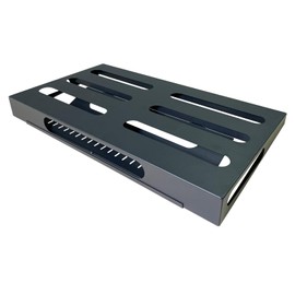 GOKKO Guitar Pedal Board 22" x 12.6" Guitar Pedalboard with Power Supply Bracket, Includes Carry Bag & Mounting Tapes (Black, GKS-22B)