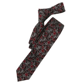 Venti Patterned Tie, darkred