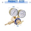 SPARKWHIZ Oxygen and Acetylene Regulators Set with Dual Gauge, CGA200