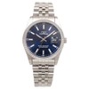 Technos Date T6C10SN Men's Wristwatch, Silver, blue, Bracelet Type