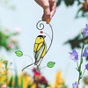 Cute Birds Sun Catcher Bird Stained Glass Window Hangings for