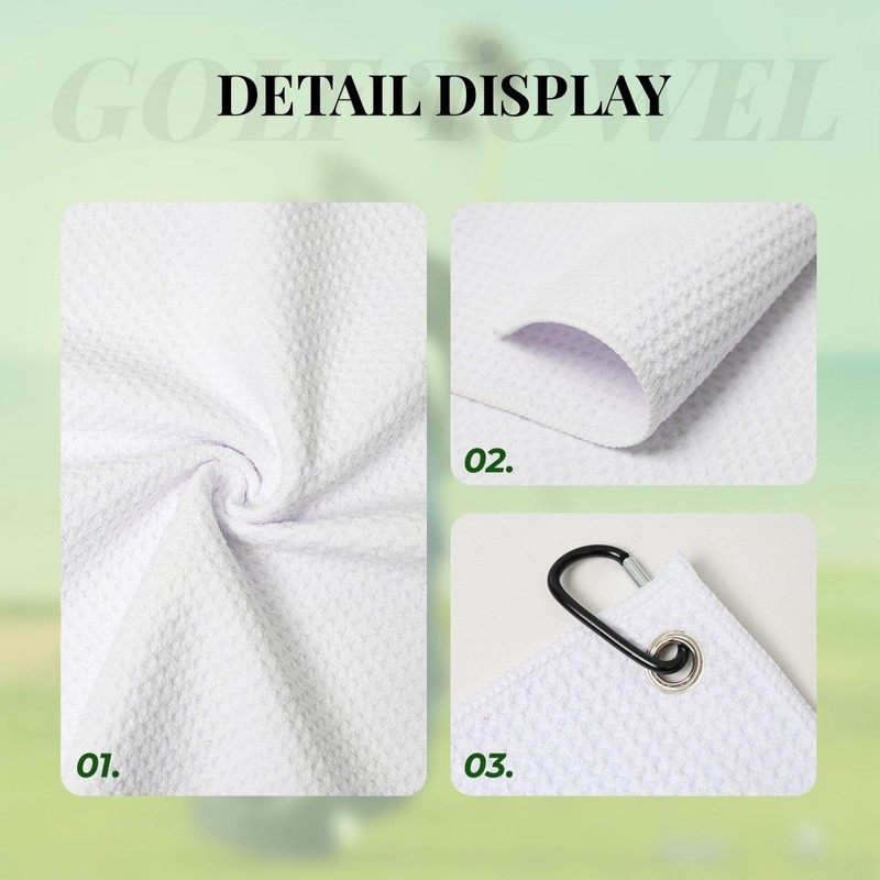 REVENEVER American Flag Golf Towel USA Microfiber Golf Towel for