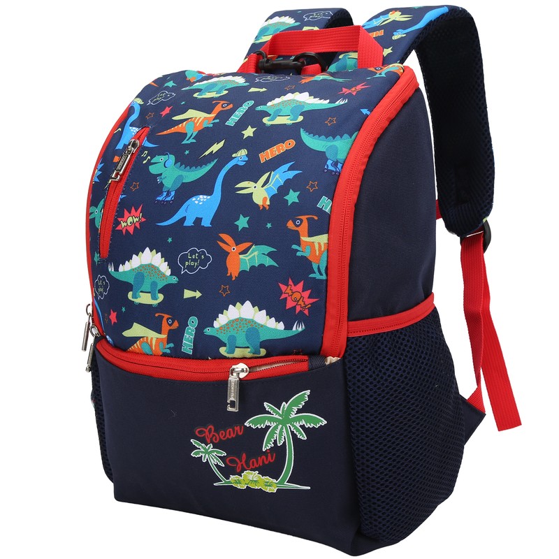 Children Cartoon Dinosaur Pattern Backpack Kid Cute Travel Portable Schoolbag