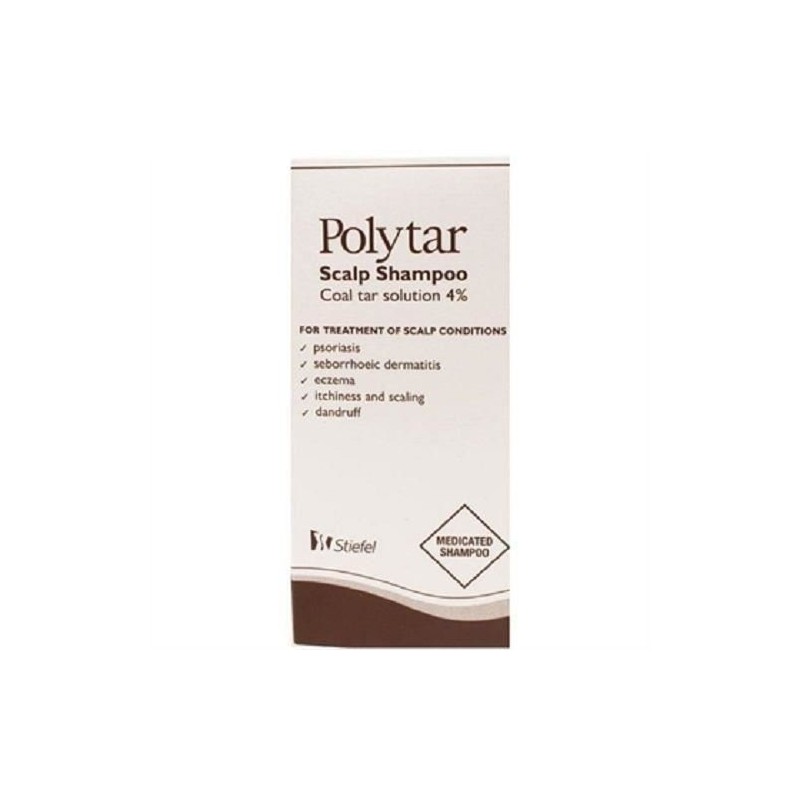 SIX PACKS of Polytar Scalp Shampoo 150ml