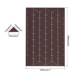 PATIKIL Photo Corner Sticker, 10 Sheets/1020 Pcs PVC Self Adhesive Picture Mounting Label for DIY Journal Album Diary Scrapbook, Brown