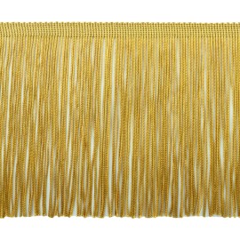 DÉCOPRO Chainette Fringe Trim 6 inch, Style# CF06, Color# C4 - Antique Gold [5 Yards]