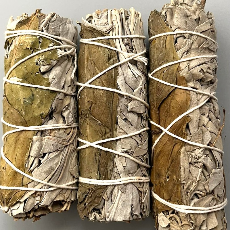 Sage Smudge Stick 4" (White Sage and Peppermint, 4")