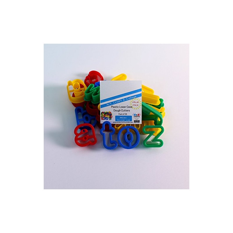 Alphabet Lower Case Dough Cutters Letter A to Z Lowercase