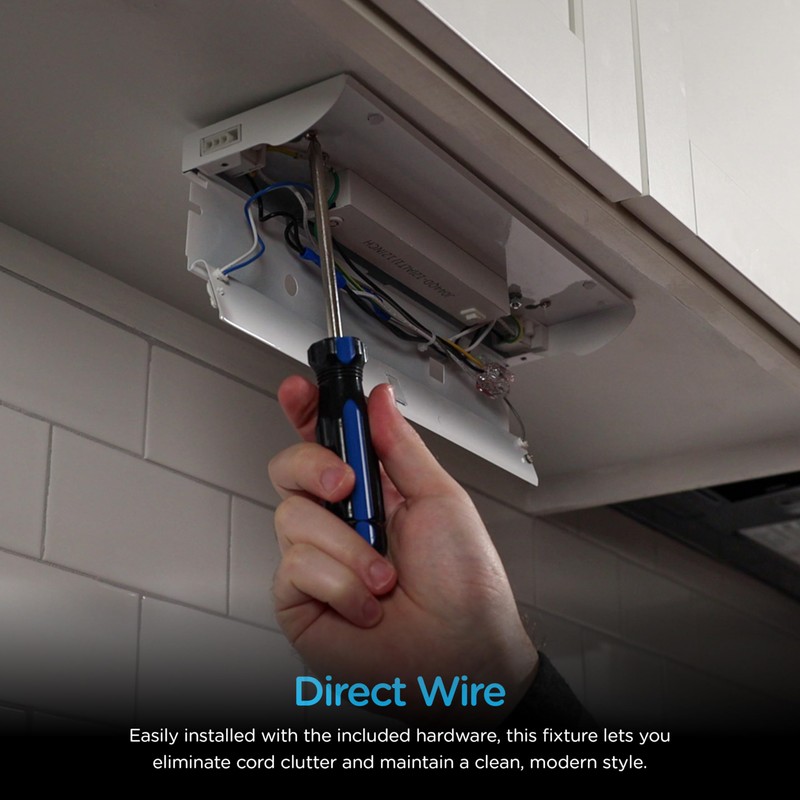 Enbrighten 36 inch Hardwired Under Cabinet Lights, 2385 Lumens, Five