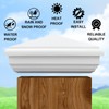 Sasylvia 4 Pcs 4 x 4 Inch Vinyl Fence Post