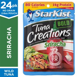 StarKist Tuna Creations Bold, Sriracha, 2.6 Oz, Pack of 24