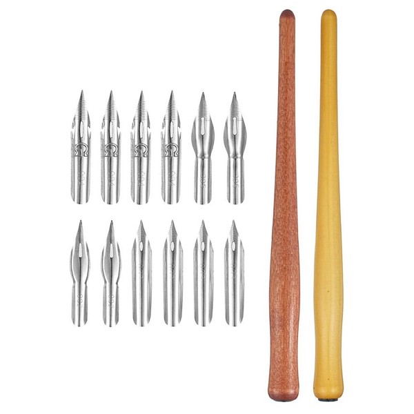 1 Set Fountain Pen Lightweight Solid Wood Dip Pen Replacement