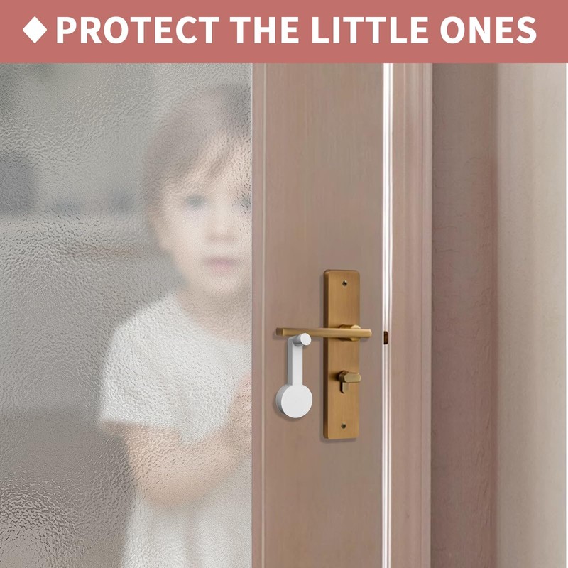 Door Lever Lock，Child Proof Safety locks for doors，Keep Baby Safe,