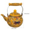 Healeved Enamel Tea Kettle with Ceramic Handle and Infuser 2.2L