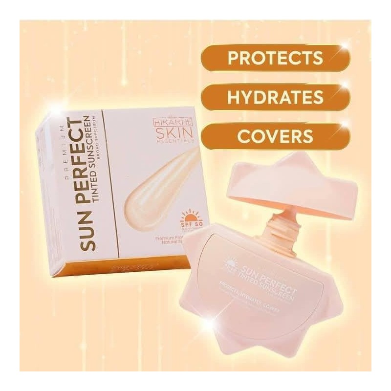 Hikari Skin Premium Sun Perfect Tinted Sunscreen, SPF 45, Skin
