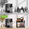 YINMIT Countertop Shelf Organizer,Coffee Bar Accessories,Spice Rack,Coffee Counter Shelf,2 Tier