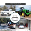 ReYee Stainless Steel Rectangular Convex Mirror fit for Tractors Forklifts