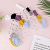 Hariendny 5 Pairs See-Through Socks Colorful Striped Dot Ultra-Thin Glass