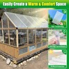 Sinimaka 10 Pack Polycarbonate Greenhouse Panels, 4' x 2' x