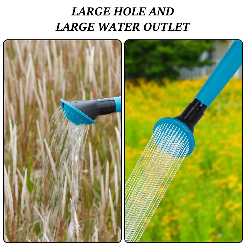 4L Foldable Clear Plastic Watering Can with Rotating Nozzle Long