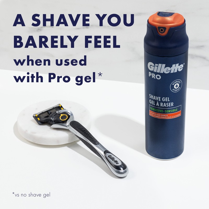 Gillette ProGlide Shield Razor Refills for Men, 4 Blade Refills