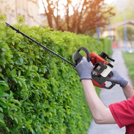 2-Stroke Cycle Hedge Trimmer Gas, 22.5cc 27.6in Cordless Hedge Trimmer, Dual Action Blade, Branch Cutter Lightweight Lawn and Garden Landscaping