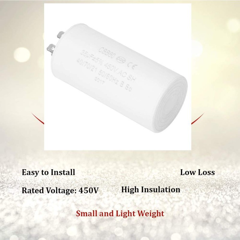 Capacitor CBB60 Environmentally Friendly 4-Pin Motor Operation Start Capacitor 450V