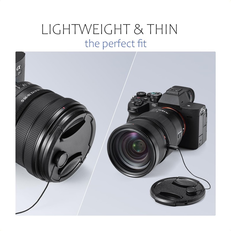 Lens Cap Compatible with Nikon P1100 (Includes Cap Holder)