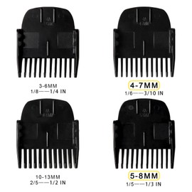 CR8GR8 Professional Guide Comb Fit Cutting Guider for Manscaped 4.0,4 Pack 8 Cutting Lengths from 1/8"-1/2" Inch Fit The Lawn Mower 4.0 Groin Hair Trimmer