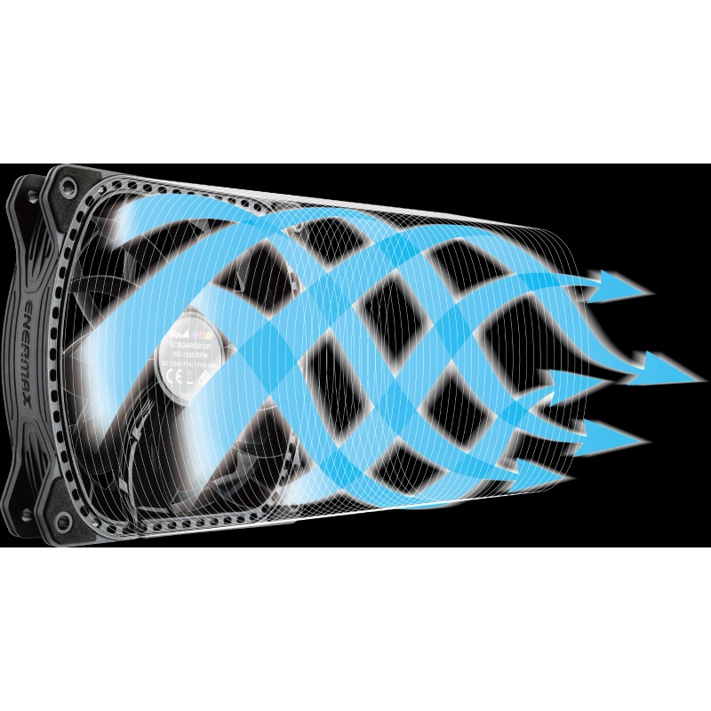 Enermax SquA ARGB PWM 120mm Case Fan - 6 Pack