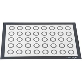 Silikomart Fiberglass with Circles Macaron Baking Mat with 40 Sets of 3 Concentric Circles — 35mm, 40mm and 45mm