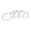 X AUTOHAUX 4 pieces alloy wheel centring rings for universal
