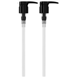 Shampoo/Conditioner Pumps, 2 Pack, for 1 Liter Bottles, 28/410 (Black)