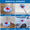 4 Pack Mop Replace Heads for 2 Tank System, Spin